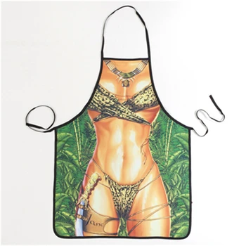 

Personality Sexy Original Men Women Printed Apron Bibs Home Cooking Baking Party Lovely BBQ Cleaning Aprons Kitchen Cocina