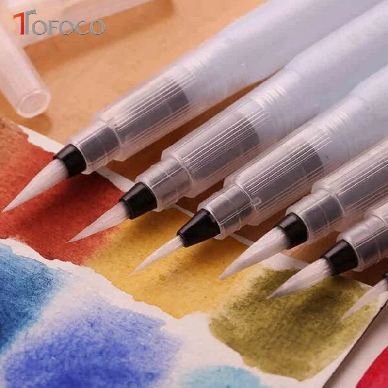 Plastic Water Storage Soft Brush Drawing Paint Watercolor Calligraphy Pen
