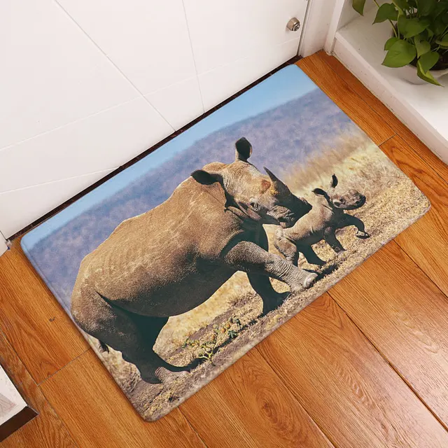 Monily Wholesale Entrance Anti Slip Floor Mat Waterproof Rhinoceros