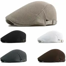Sommer Herren mutze Hut Mesh Cabbie Golf Driving Sun плоский берет