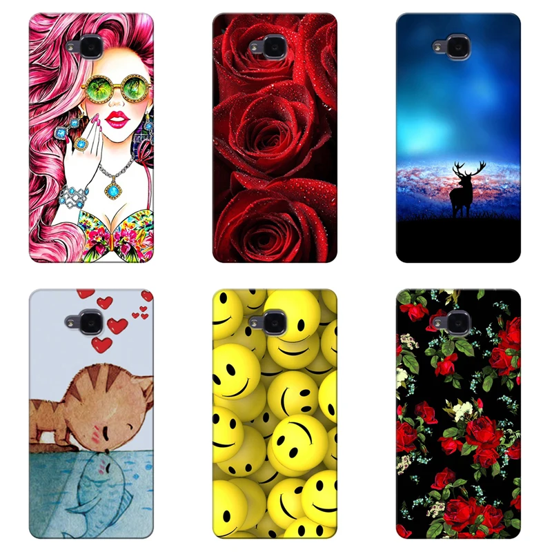

Soft TPU Print Case Cover for Huawei Honor 5C /GT3 No Fingerprint Original Phone Cases Back Covers