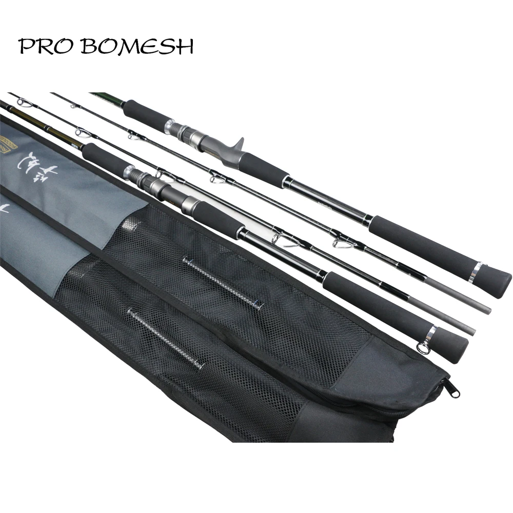 

Pro Bomesh 1Set 2.1m Full Fuji Components 2 Section Swirl Sanded Carbon 50-80# Boat Rod Sea Raft Rod Pole Fuji Guide Reel Seat