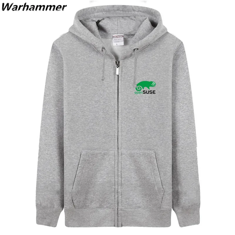 

Programmer Linux OpenSUSE Hoodies Men Sudderas Hombre Sweatshirt ONeck Fleece Cotton Winter Zip Pullover 3XL Black Hooded Jacket