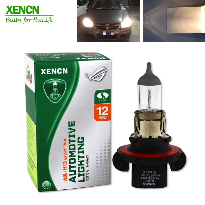 Автомобильные галогенные лампы XENCN H13 12 В 60/55 Вт серия 3200K прозрачные долговечные