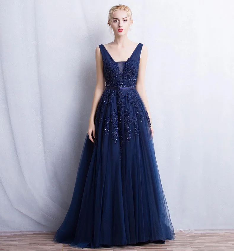 Vestido de festa Новое поступление платье для выпускного вечера Robe De Soiree v образный вырез