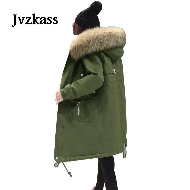 Jvzkass Manteau Nouvelle Parka Veste Vestes Vente Z34 Army Longue red Chaude Femmes Green navy D'hiver Coton Rembourré Femelle Hiver Section 2018 0wvmN8n