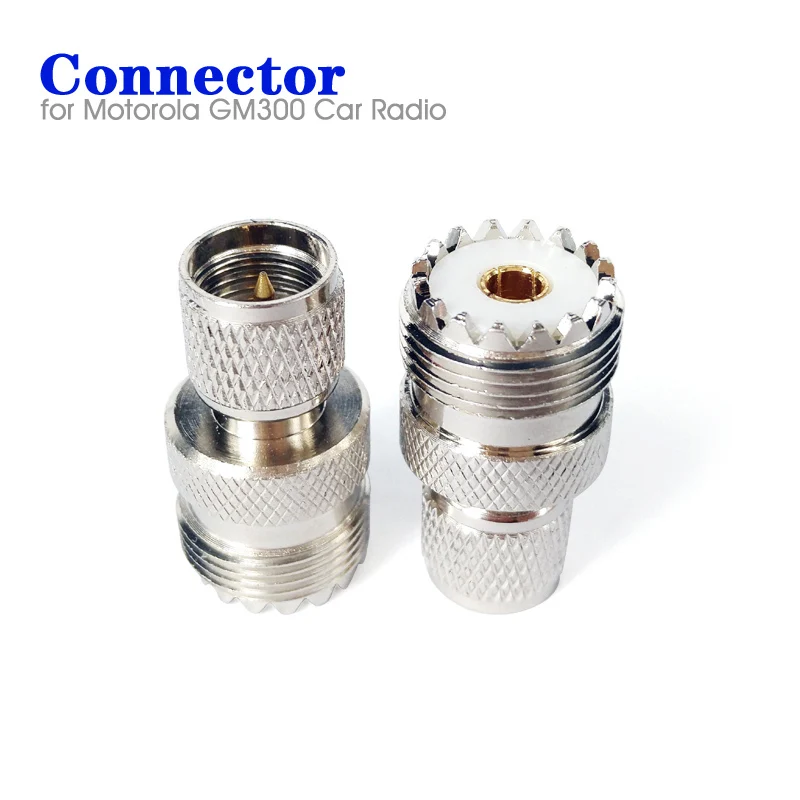 PL259 SO239 SL16 гнездо к УВЧ штекеру RF Coxial адаптер для Motorola GM300 SM120 SM50 GM338 Автомобильная