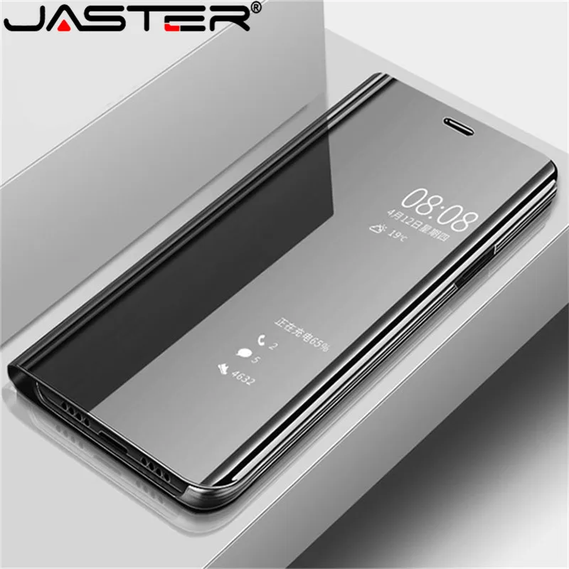 

JASTER Smart Mirror Flip Phone Case For Samsung Galaxy S10E S9 S10 Plus S7 Edge Clear View Cover A3 A5 A7 J3 J5 J7 A6 A8 Cases