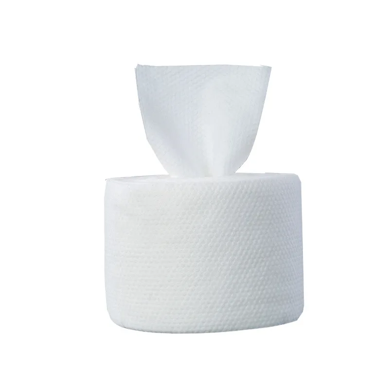 

All-cotton season dry-wet dual-purpose cotton towel thicker pearl non-woven cleansing towel beauty cleansing towel roll CC36