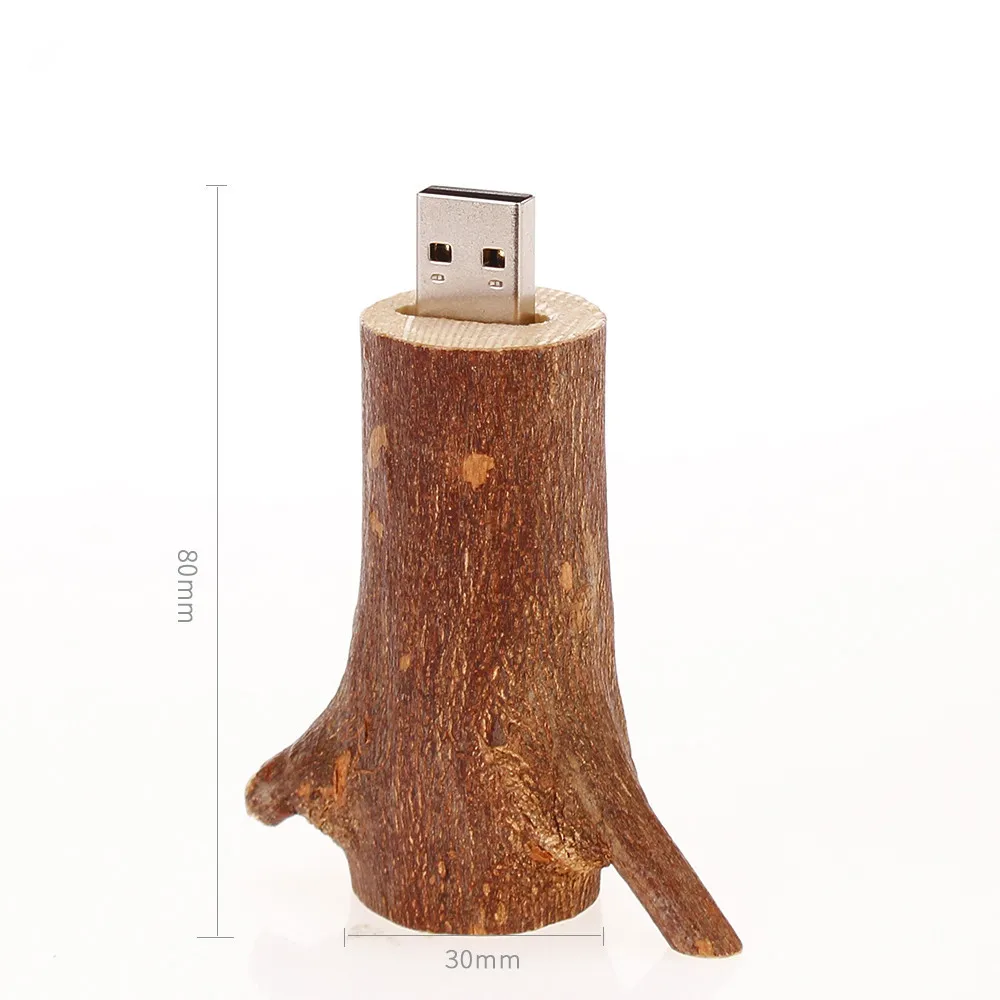 Новый USB флэш-накопитель из натурального дерева ветка usb карта памяти Флешка 2,0 4 ГБ 8 ГБ 16 ГБ 32 ГБ накопитель 64 ГБ 128 ГБ свадебный подарок