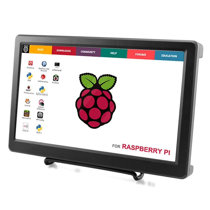  Elecrow 10.1 inch HD LED Display 1920X1080p IPS Raspberry Pi 4B+ Monitor HDMI FPV Video Speakers Sc