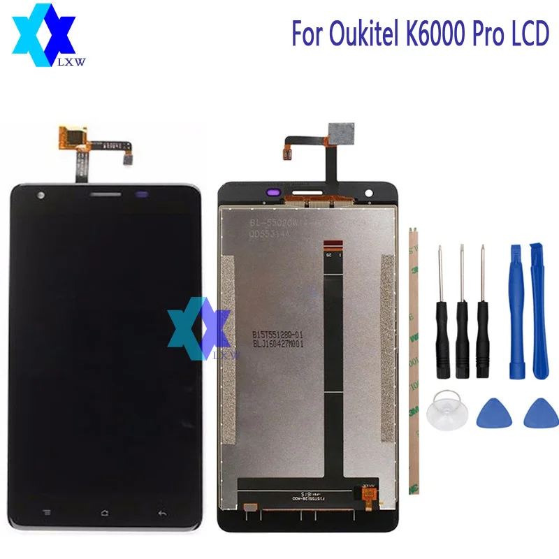 For Original Oukitel K6000 Pro LCD Display Touch Screen Panel Digital Replacement Parts Assembly 5 5