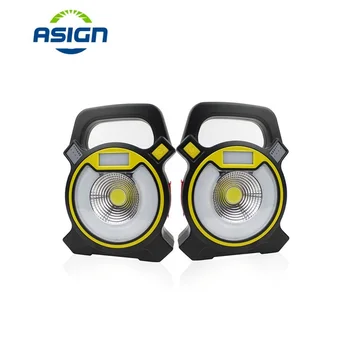

Usb Rechargeable Portable Spotlights 15W Cob Led Reflector Rechargeable Outdoor Lighting Led Flood Light Led Spotlight Led 18650