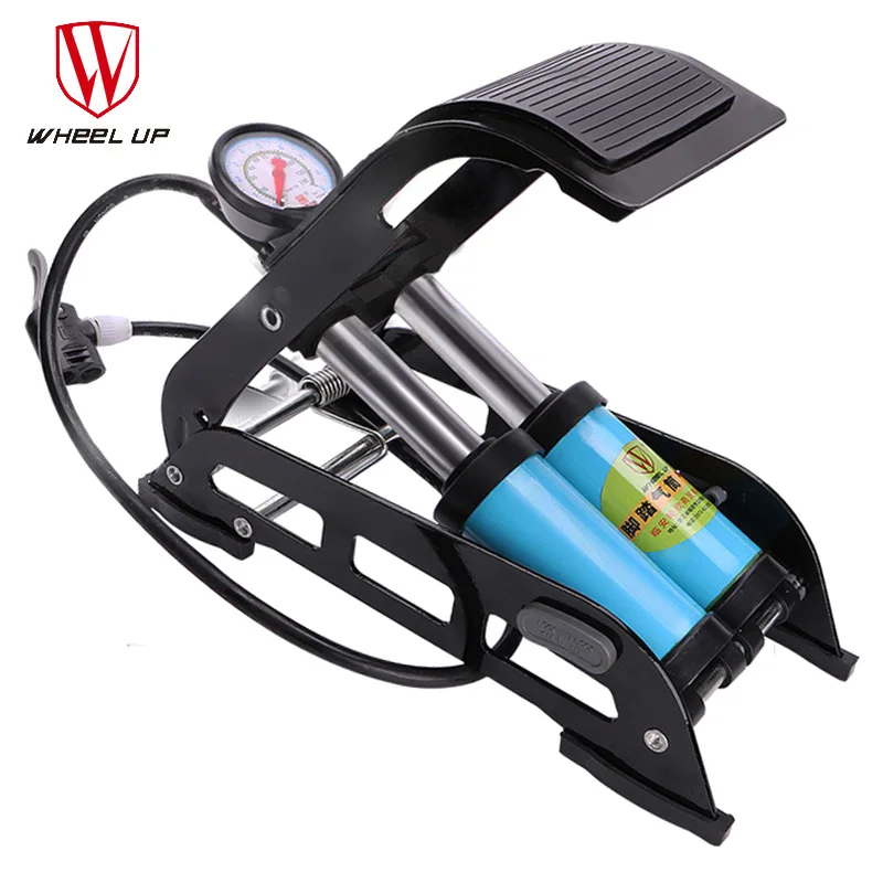 

WHEEL UP Aluminum High Pressure Inflator Foot Bike Pump Bicycle Accessories Schrader Presta Valve Adapter Bomba Bici