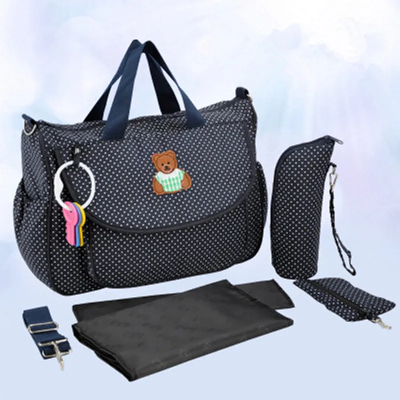 

Fashion New Large-capacity Multi-function Cotton Mummy Bag Shoulder Mummy Bag Portable Maternal Bag F81