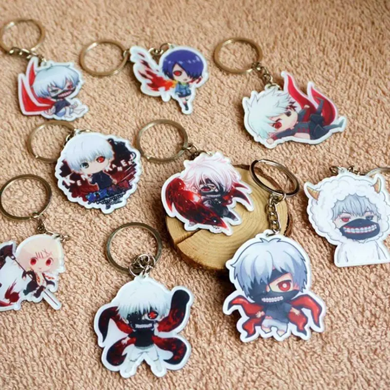 

Tokyo Ghoul Re Keychain 9 Styles Key Chains Pendant Hot Sale Custom Made Anime Key Ring