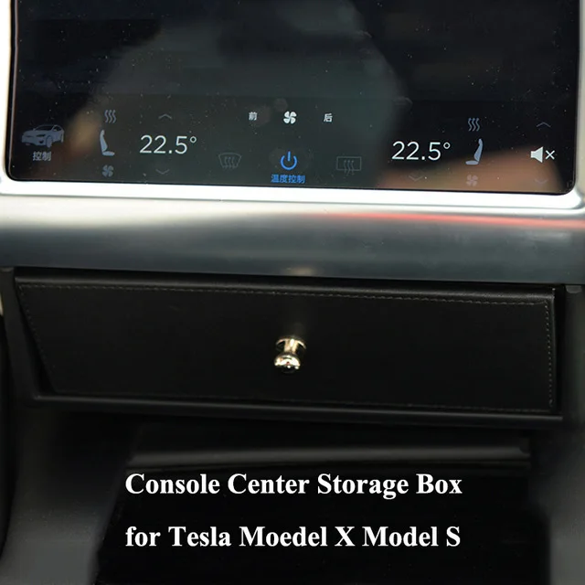 Черная центральная консоль ящик для хранения ящик лоток для Tesla модель X модель S контейнер для хранения содержание коробка аксессуары для салона автомобиля