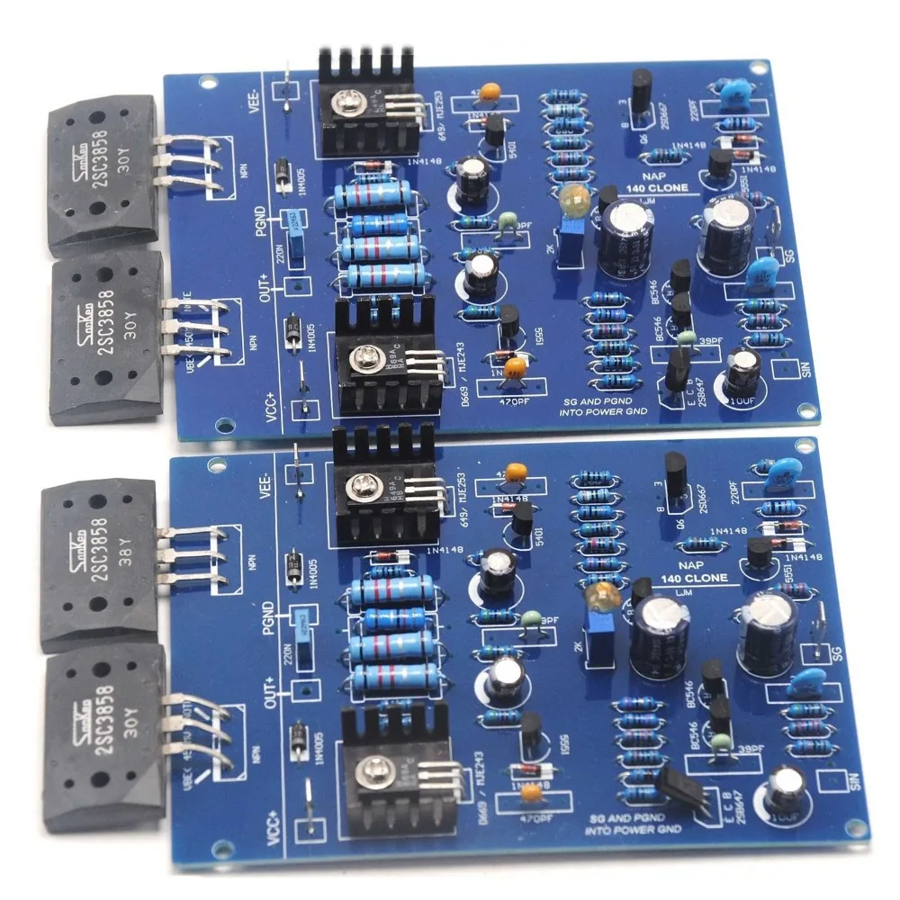 Одна пара двойная Плата усилителя NAIM NAP140 в сборе 80 Вт 8R 2SC3858 AMP от LJM|Усилители