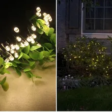 Многоцветный 8 м 60 светодиодов солнечные панели СВЕТОДИОДНЫЕ гирлянды сказочные Рождественские Праздничные огни Наружное освещение садовое украшение