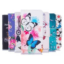 Phone Cases For Samsung Galaxy A5 2017 Case Leather Wallet Flip Cover For Samsung A5 2017 Case Luxury Cartoon Butterfly Painted