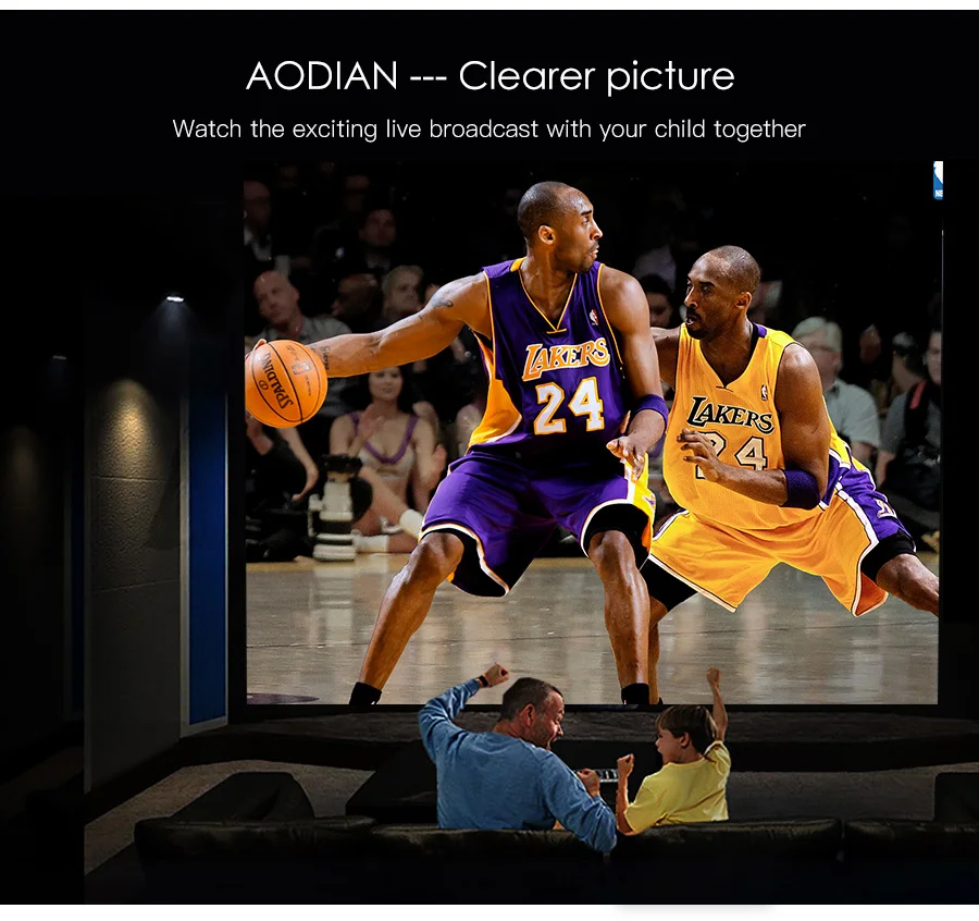 AODIAN AODIN 1+32G 1080P HD Mini Projector DLP Smart Pico Portable Projector Android for Smartphone LED Pocket Projector Video Wifi Home Theater cinema HDMI-27