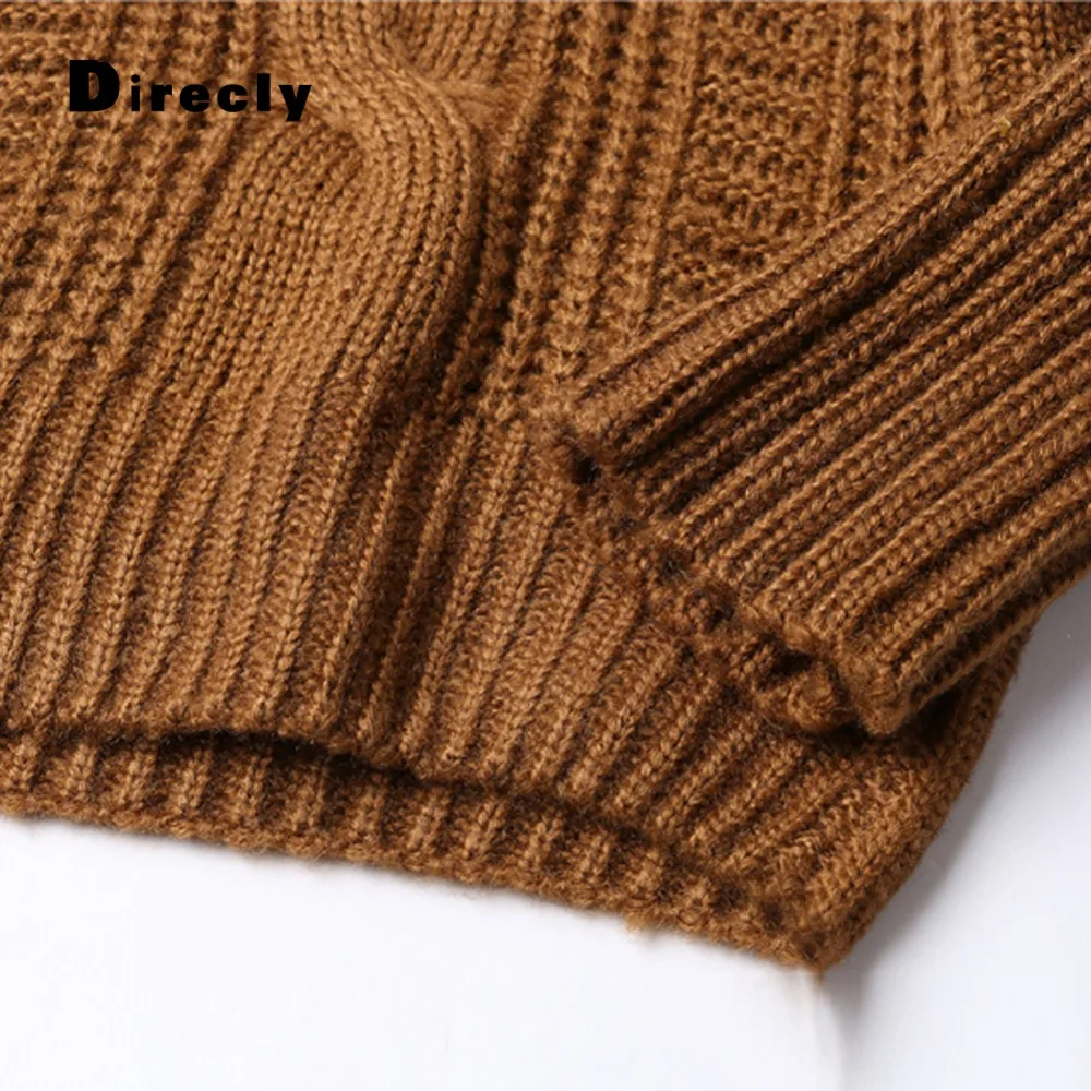 Прямой свитер и пуловер для женщин осень зима водолазка толстый рукав "летучая мышь" топ трикотаж женский джемпер вязаный