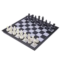 Магнитные пластиковые шахматы, набор шахмат для путешествий, складные шахматы, развивающие игрушки для детей и взрослых
