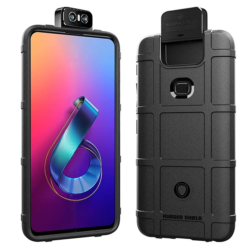 Противоударный чехол для ASUS Zenfone 6 ZS630KL противоударный из углеродного волокна с