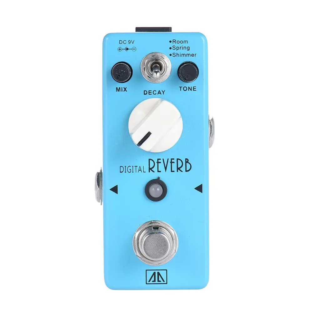 Электронная педаль для гитары с ревербератором 3 режима|true bypass|ocean verbguitar effect pedal |