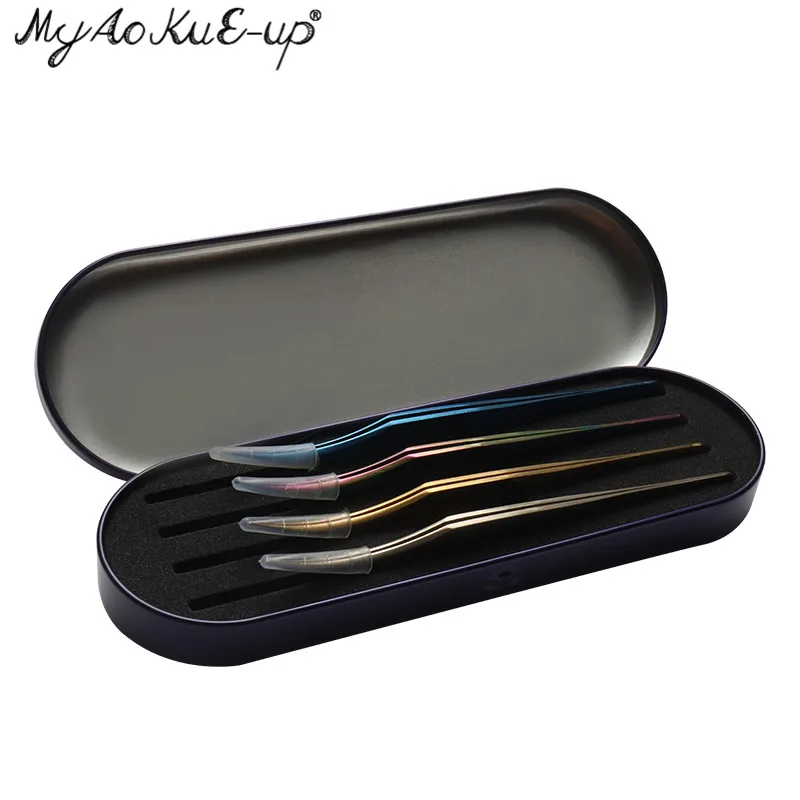 Eyelashes Tweezers Storage Box For Eyelash extension Activated Sealed Storage Container eyelash tweezers case Makeup Tools