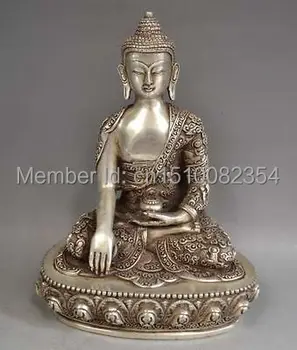 

CHINESE Tibetan Silver Copper Buddha Statue
