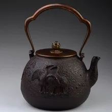 Чугунный чайник набор японский чайный горшок Tetsubin чайные принадлежности 1200 мл кунг-фу инструменты Infusers сито из нержавеющей стали подлинный