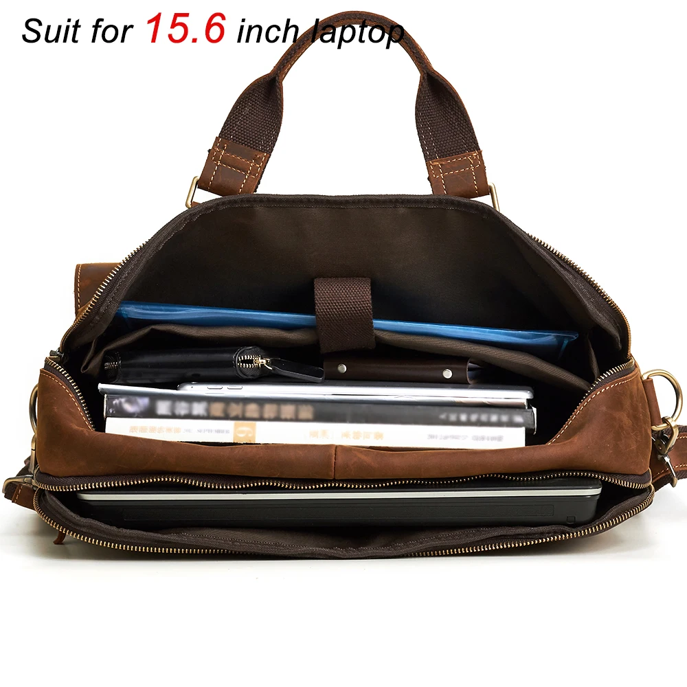JOYIR الرجال حقيبة حقيبة جلد طبيعي جلد حقيبة لابتوب الكمبيوتر التجارية حقيبة كتف Crossbody رسول حقيبة الذكور حقيبة