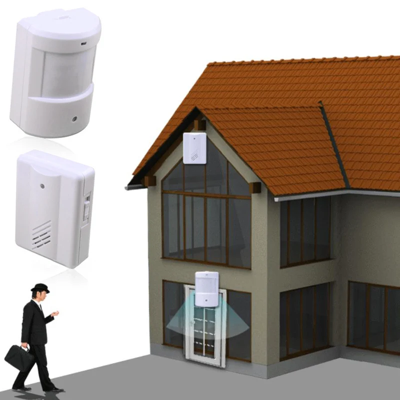 

Wireless Alarm Home Anti-theft Alert System Driveway Patrol Infrared Detector Detection Motion PIR Sensor Security Alarm _WK