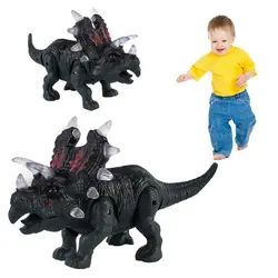 TOFOCO Свет Звук прогулки электронный динозавр Трицератопс игрушка Моделирование Детские большой динозавр игрушечные лошадки подарки для