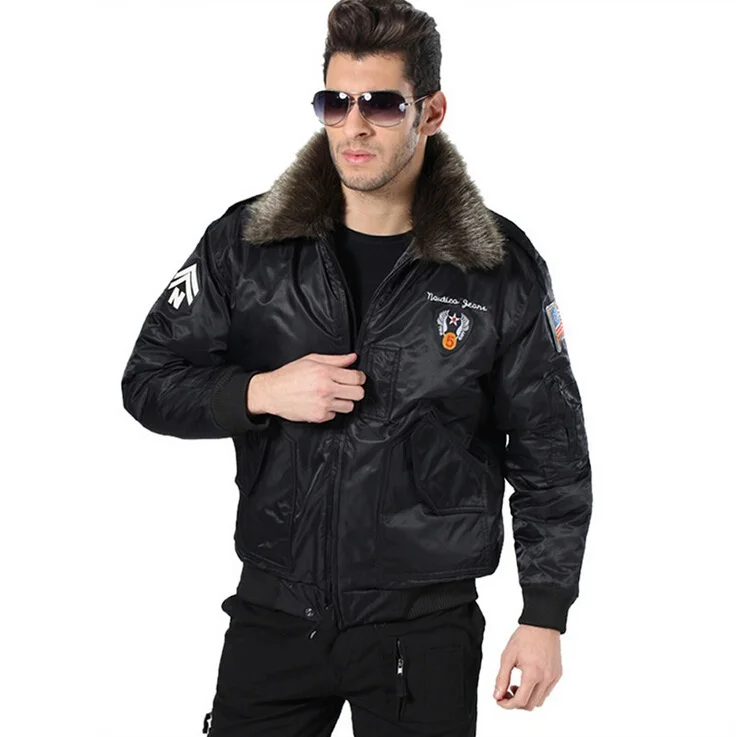 Free Knight Men Air Force Jackets Flight Jacket U.S Military Classic ...