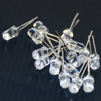 

100pcs 5mm LED Diode Flash White RED Blue Green Yellow Pink RGB Flashing Blinking 2Pins Clear Light Emitting Diodes Lampada Diod