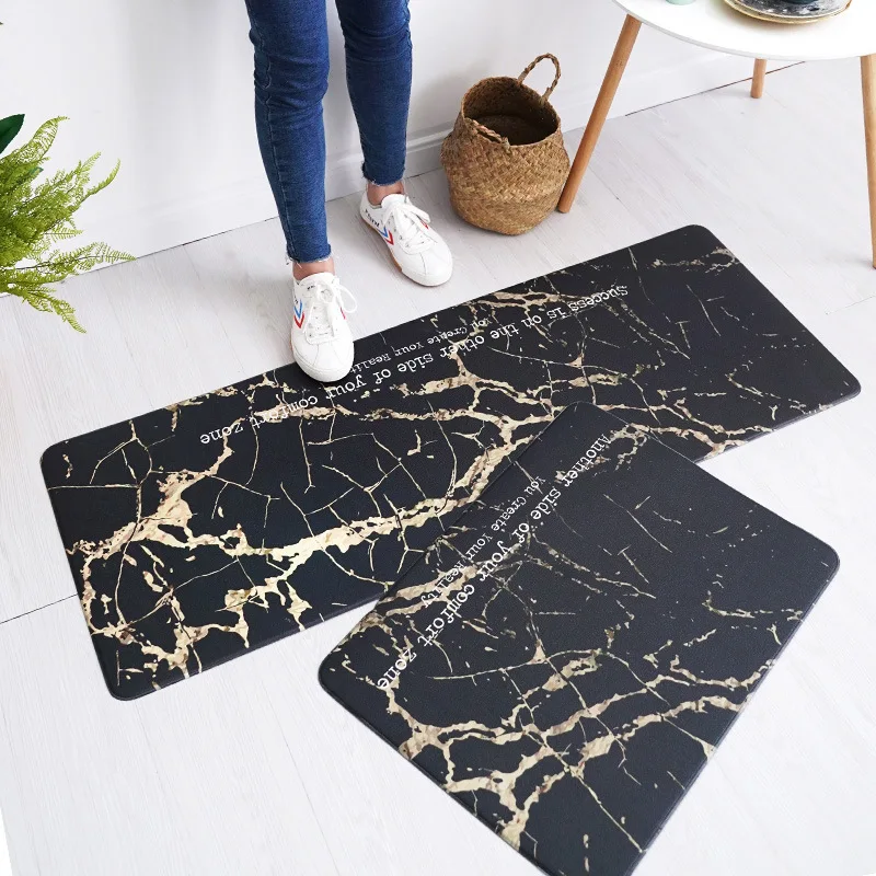 PVC Marble Style Kitchen Mats Carpet For Living Room Bedroom Rugs
Kitchen Rugs Washable Soft Delicate Anti-Slip Area Rugs Mat