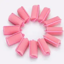 12Pcs Sponge Foam Buckle Soft Wave Hair Curler Roller Easy Curling Styling Salon Barber Hairdressing Hairstyling Twist Tool Kit