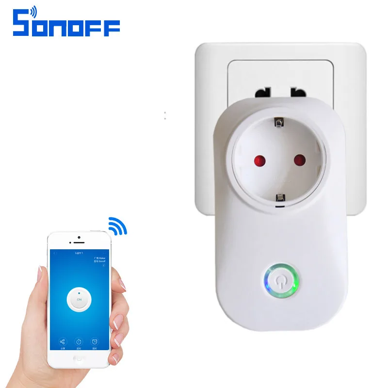 

WIFI Smart Plug Smart Switch Socket EU Plug Audio Control Smart Timing Socket Wireless Outlet Voice Intelligent Control S20 110V