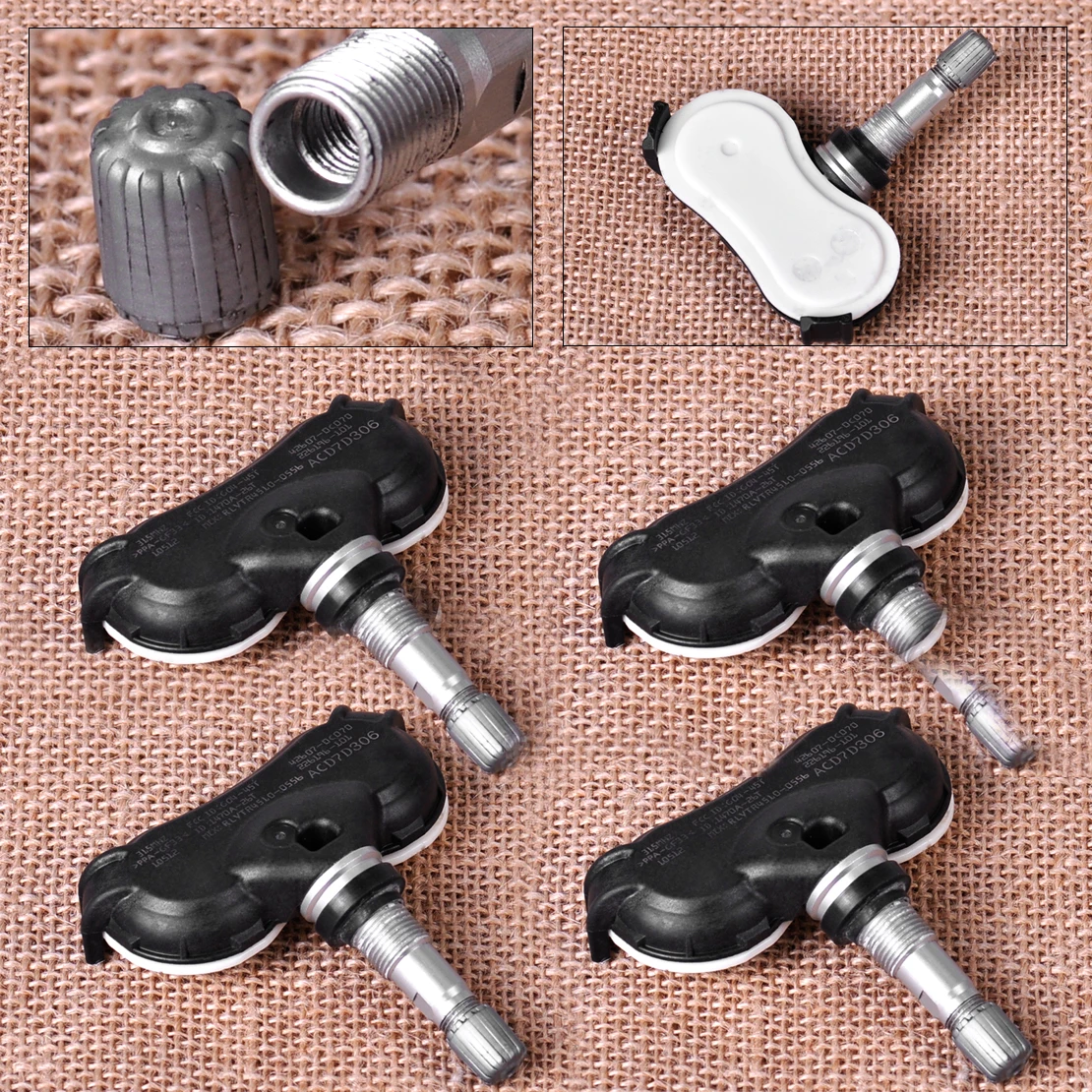 

CITALL 4PCS Tire Pressure Monitor Sensor TPMS for Acura TL ZDX Toyota Sienna Sequoia 2010 2011 2012 2013 42607-0C070 426070C070