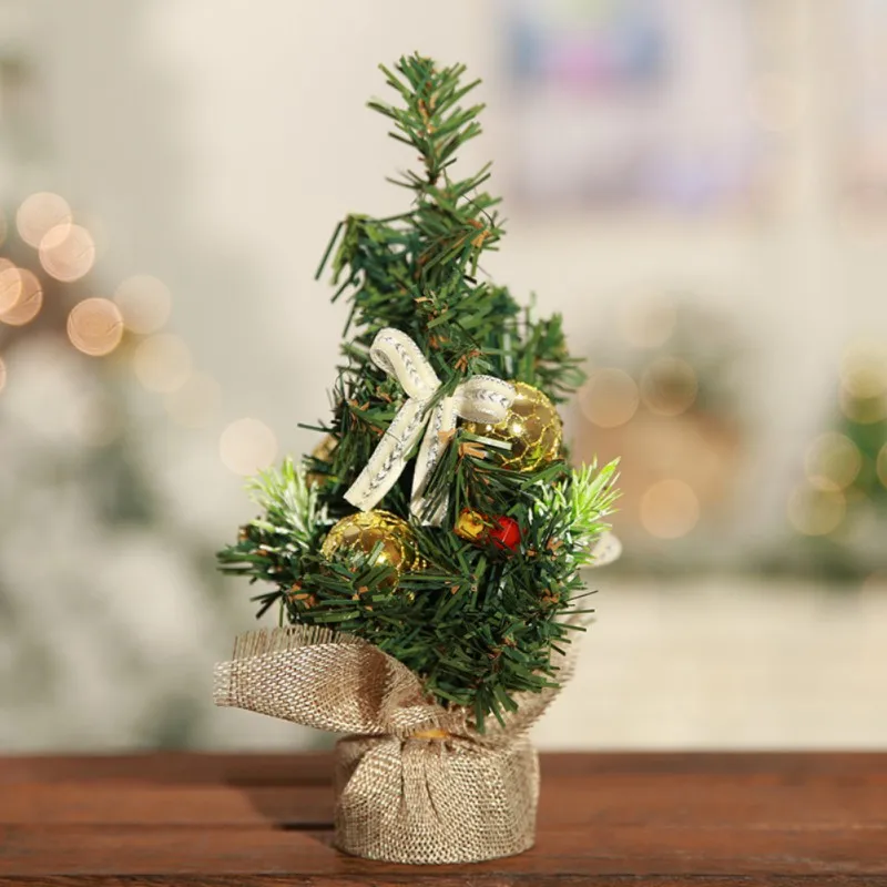 Рождественская Нетканая ткань Рождественская елка Обои для рабочего стола Горшечное растение с снежным декором для домашнего бара Рождественский Декор