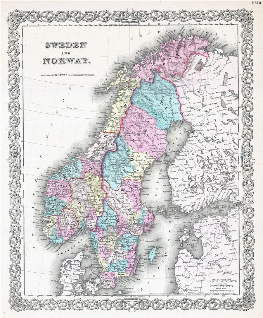 large_detailed_old_political_map_of_sweden_and_norway_with_relief_1855