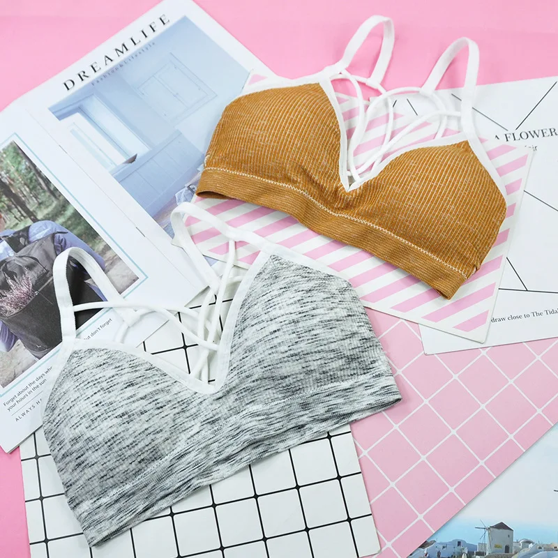 

Kids Bra Cotton Training Bra for Girls Teens Underwear Lingerie Teenage Girl Underwear Wireless Elastic for Young Girl Fashion