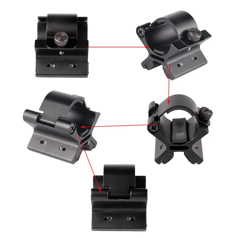 Strong Magnetic X Weapon Mount for 1 Inch Flashlights Torch Bracket Scope Gun Mount Hunting Accessory RL2-0044 (10)