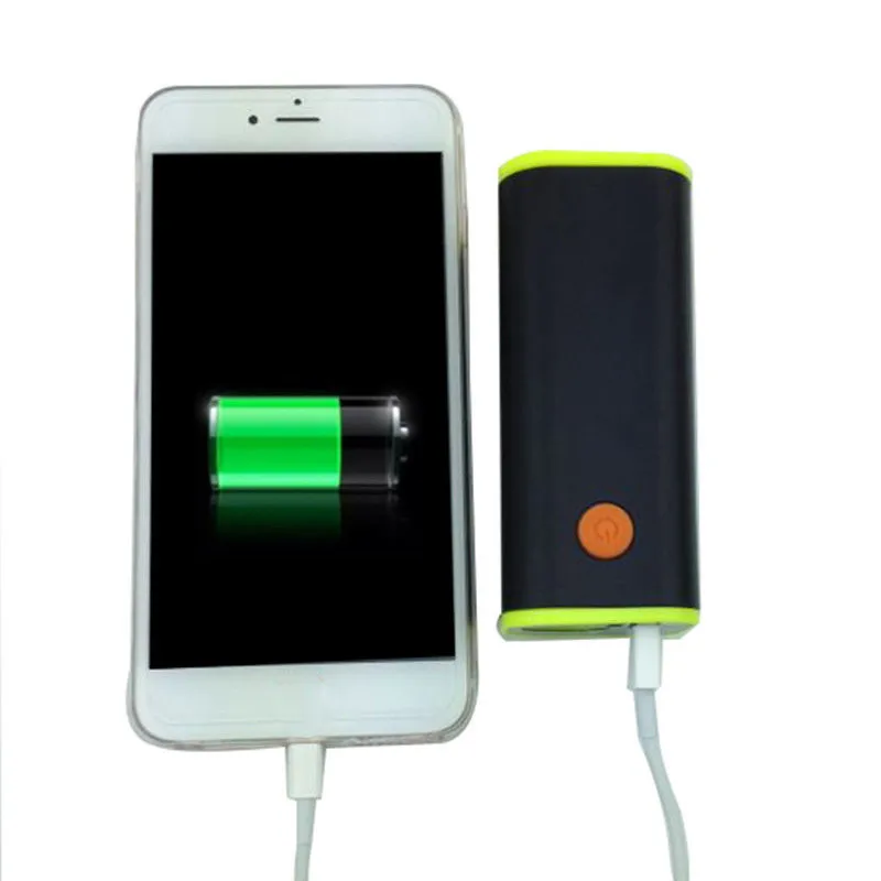 Discount Cycling 18650 Battery Box USB Charger LED Light Mobile For Bike Light Phone Tablet Audio Player Power Bank with Portable Bag 3