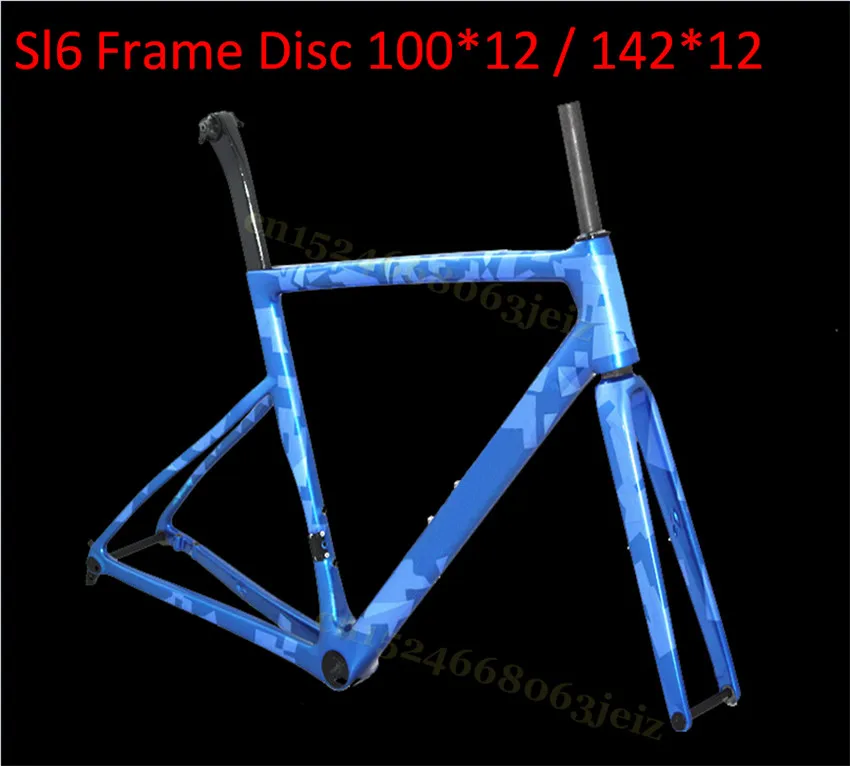 Top Light Weight SL6 Full Carbon Disk Road Bike Frame CX Road DISC Brake 100*12 / 142*12 Carbon Fiber Road Bike Carbon Frameset 0 Top Light Weight SL6 Full Carbon Disk Road Bike Frame CX Road DISC Brake 100*12 / 142*12 Carbon Fiber Road Bike Carbon Frameset 0