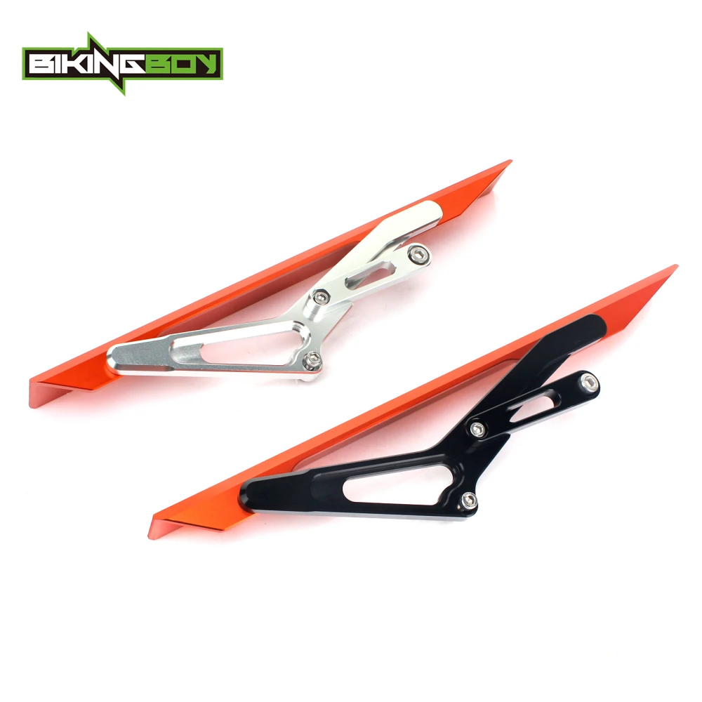 

BIKINGBOY Chain Guard Cover Protect for KTM Duke 125 200 390 11 2012 2013 2014 Aluminium Alloy With Bolts Motorcycle Accessories