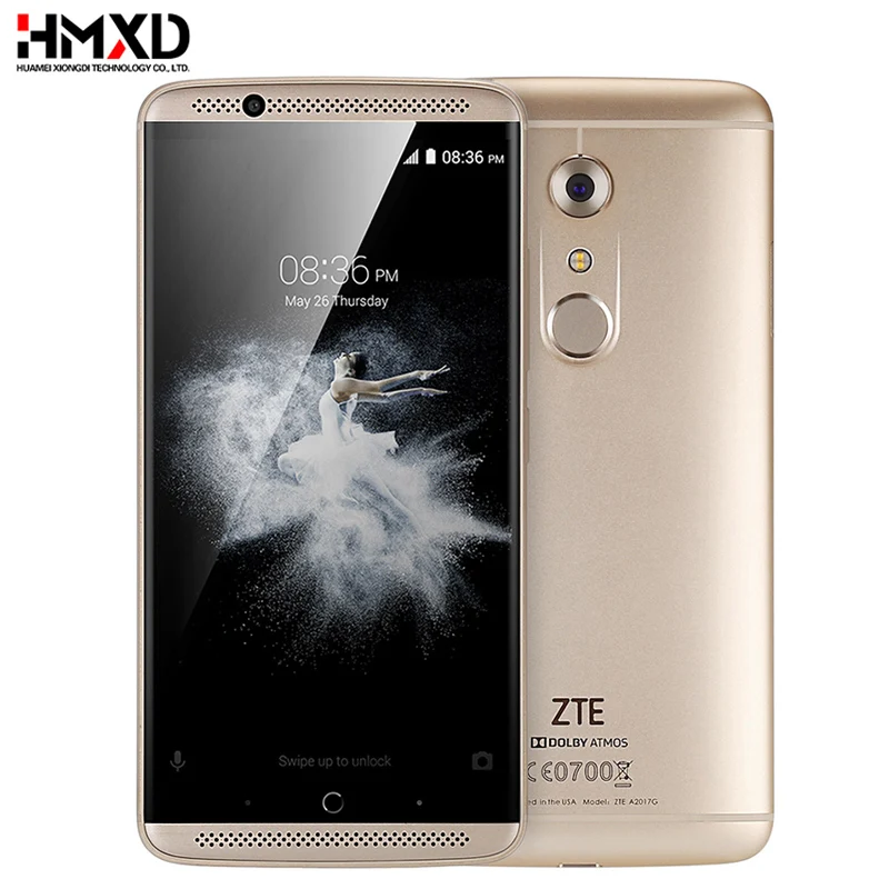 Оригинальный zte Axon 7 A2017 Snapdragon 820 MSM8996 4 ядра 20.0MP 5 &quot2 К мобильного телефона 4/6 ГБ