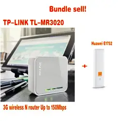 Разблокирована Huawei E1752 + TP-LINK TL-MR3020 Беспроводной N маршрутизатор